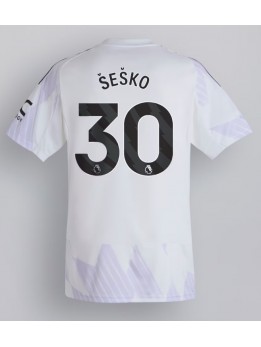 Manchester United Benjamin Sesko #30 Replika Borta Kläder 2025-26 Kortärmad